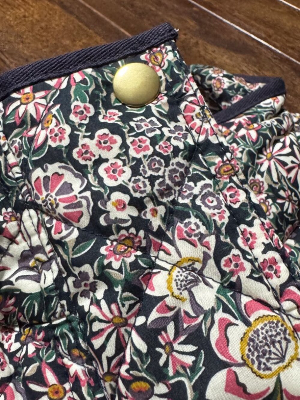 J.Crew Quilted Downtown Field Jacket Liberty Garden Floral Print NWT Womens Med - Picture 11 of 13